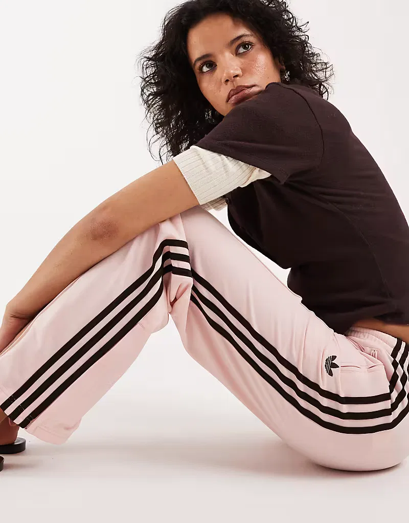 Классические спортивные брюки Adidas Originals Firebird, розово-коричневый — фото 2