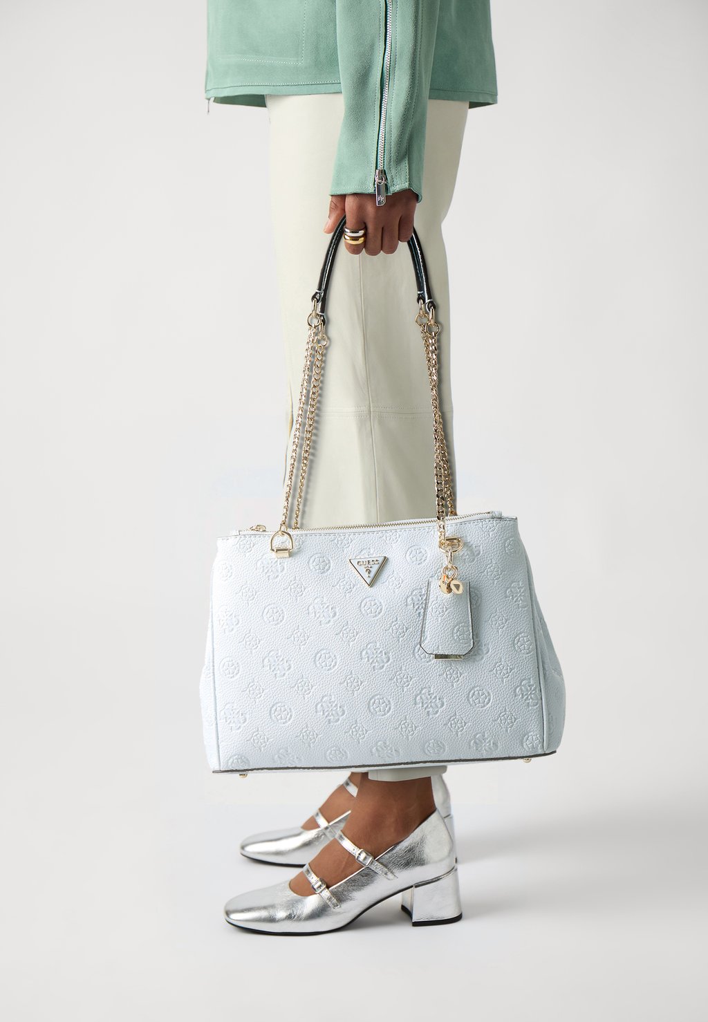 

Сумка CRESIDIA STATUS SATCHEL Guess, синий