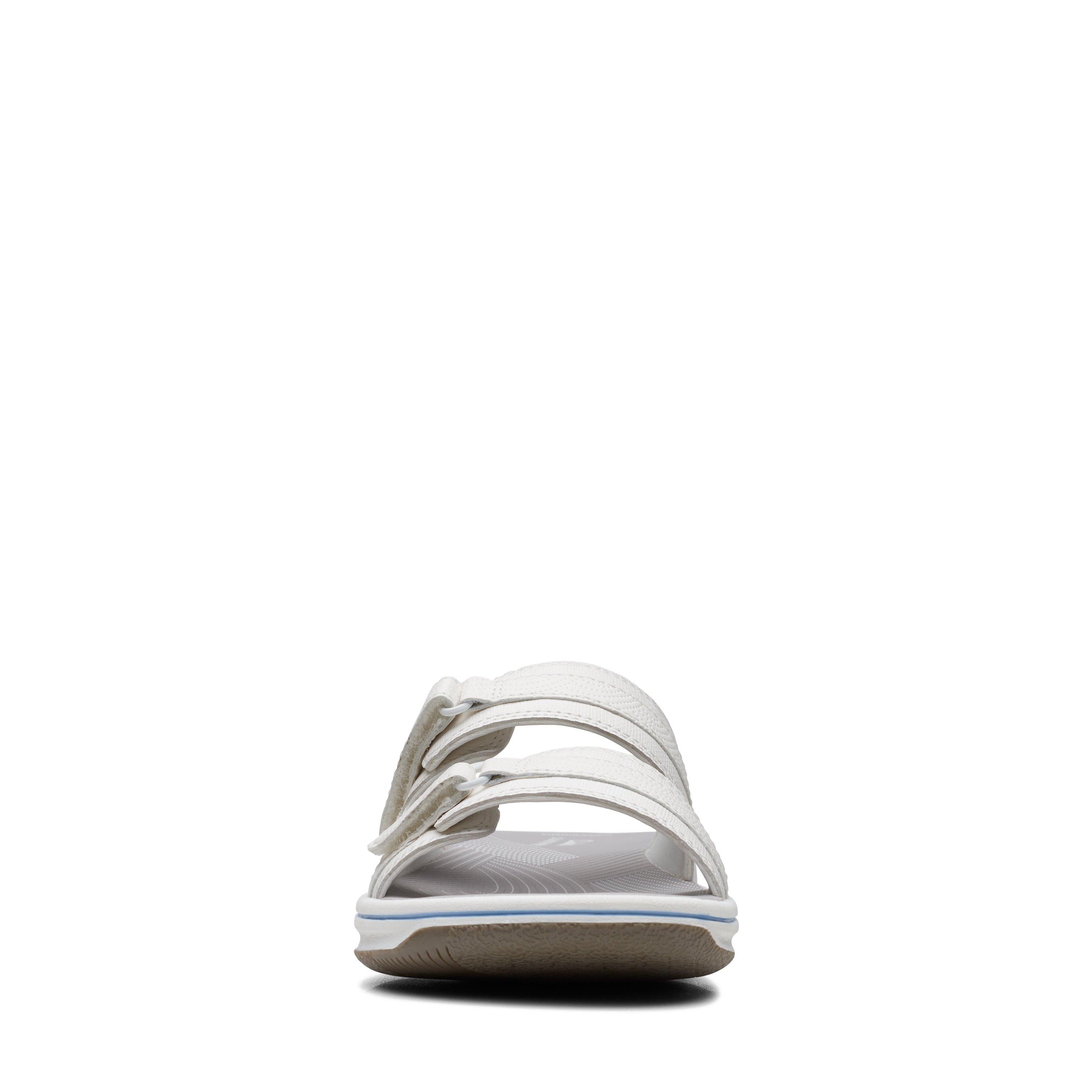 Классические мюли Clarks Breeze Piper в белом цвете из синтетического материала — фото 3