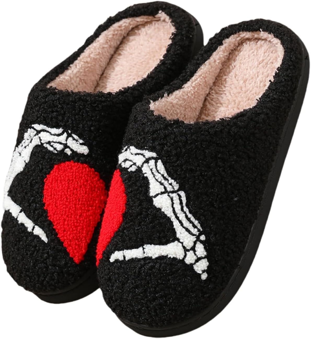 

Домашние тапочки на Хэллоуин для женщин и мужчин, мягкие, пушистые, теплые, флисовые, уютные, плюшевые, жуткие, мягкие, без застежек, из пены с эффектом памяти, пушистые, зимние, праздничные, подарки на Хэллоуин и Рождество Toumov, A-a5