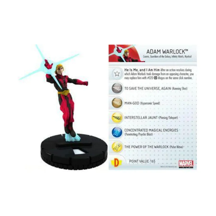 

Адам Уорлок, Marvel HeroClix - Galactic Guardians - Singles