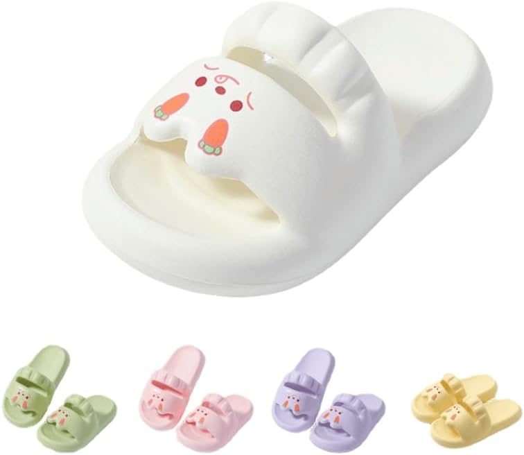 

Милые тапочки ALBIVA с кроликом для женщин, противоскользящие, для дома и улицы, для ванной, кавайные подарки для женщин и мужчин, белый