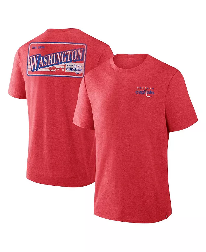 

Мужская футболка Washington Capitals Fan Lanes из трикотажного полотна цвета вересково-красного Fanatics