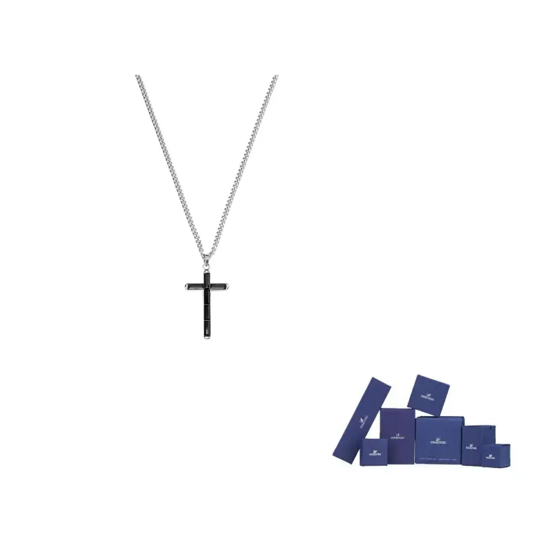 

Swarovski Свитер из смесовой ткани с цепочкой мужской black