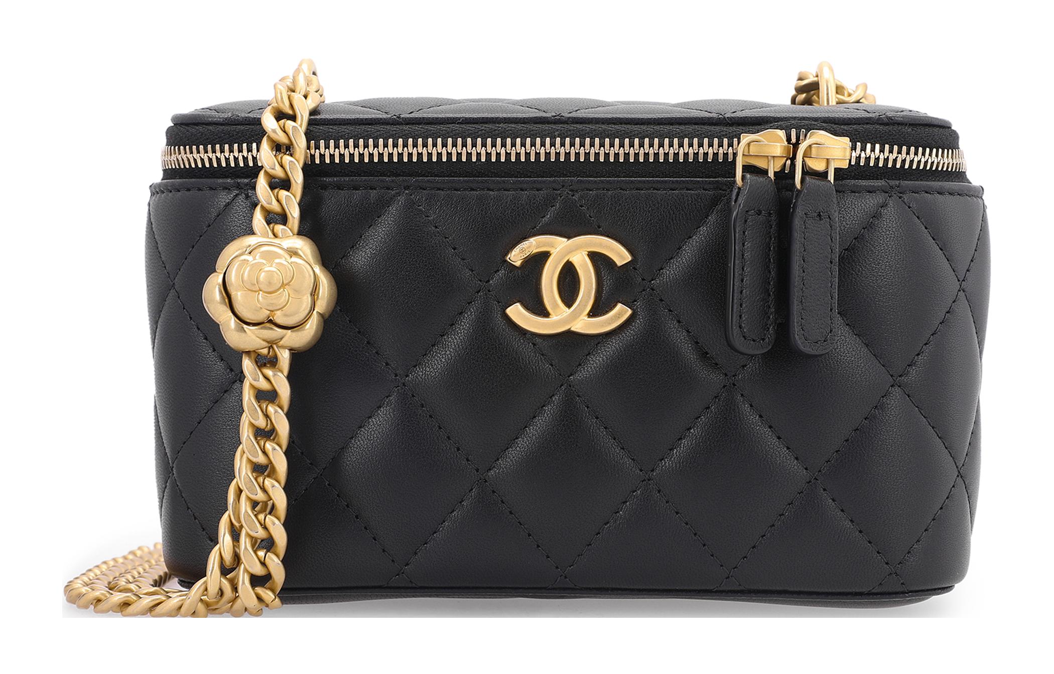 

CHANEL Сумка через плечо из овчины, кроссбоди среднего размера, женская, черная