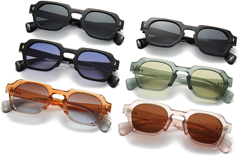 

Популярные модные женские солнцезащитные очки в винтажном панк-стиле, градиентные очки, мужские солнцезащитные очки с заклепками TKKTLLT, Orange Tea Blue