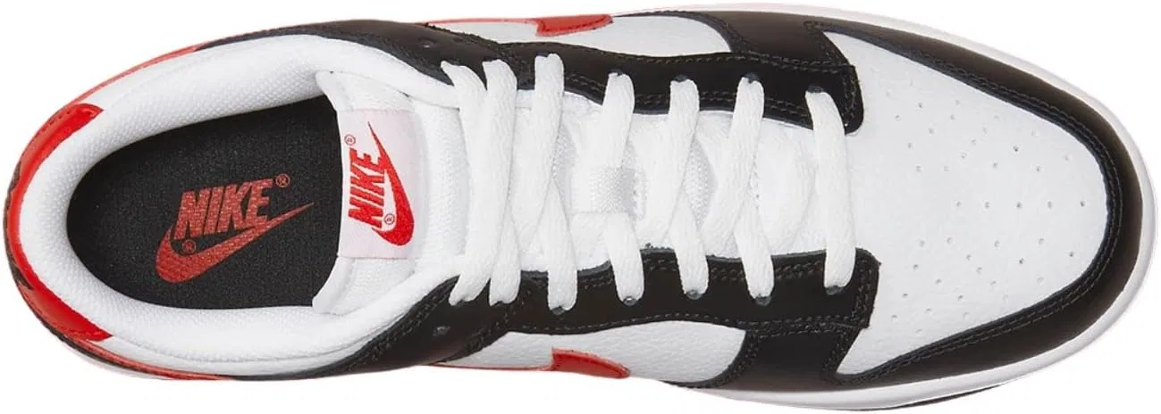 Кроссовки мужские Nike Dunk Low, белый/черный/красный — фото 3