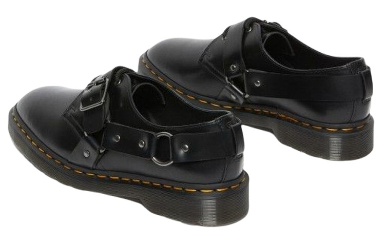 Полуботинки Dr.Martens Henree Polished Smooth Leather Buckle 'Black' — фото 4