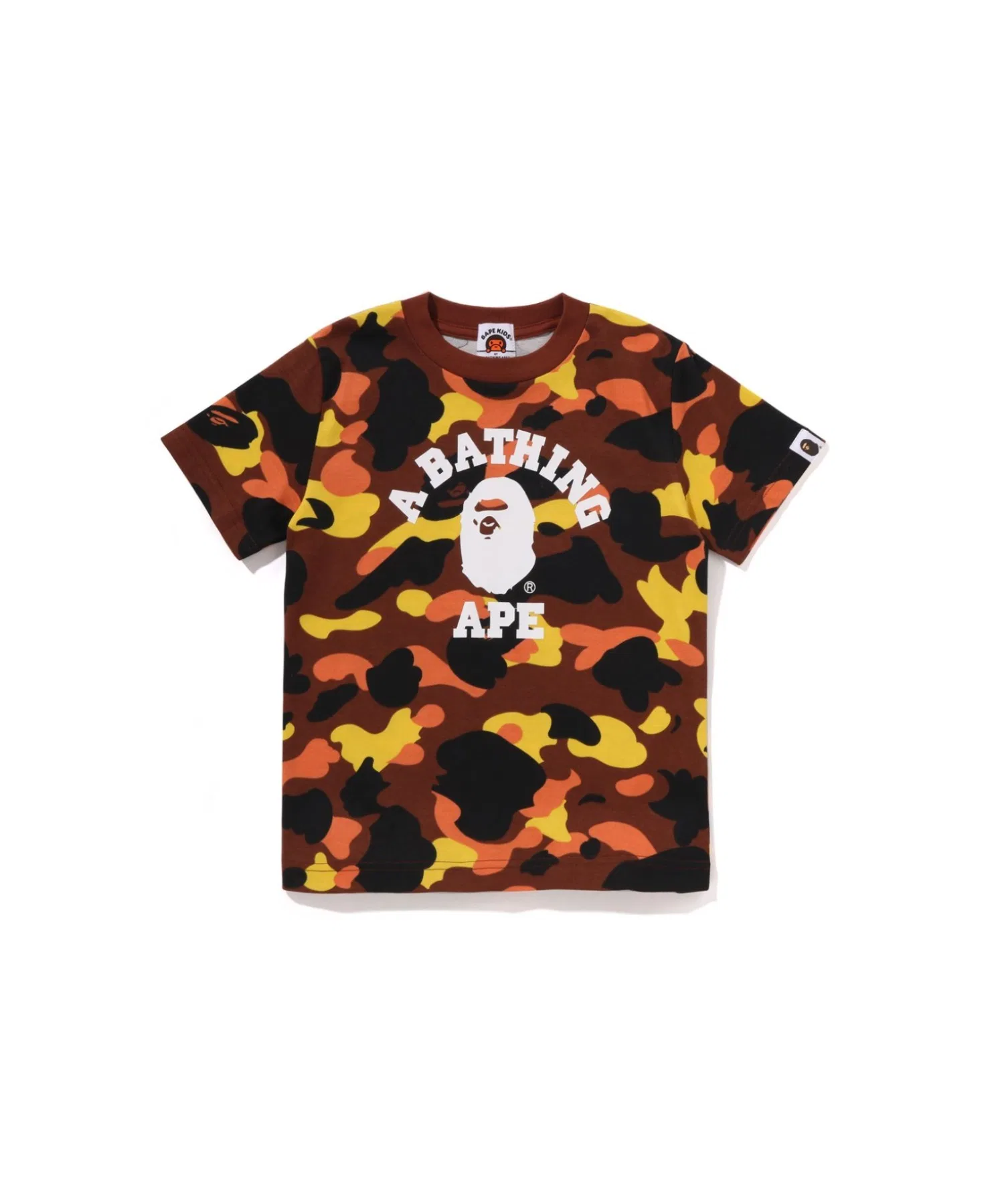 Детская футболка A BATHING APE 1ST CAMO COLLEGE TEE