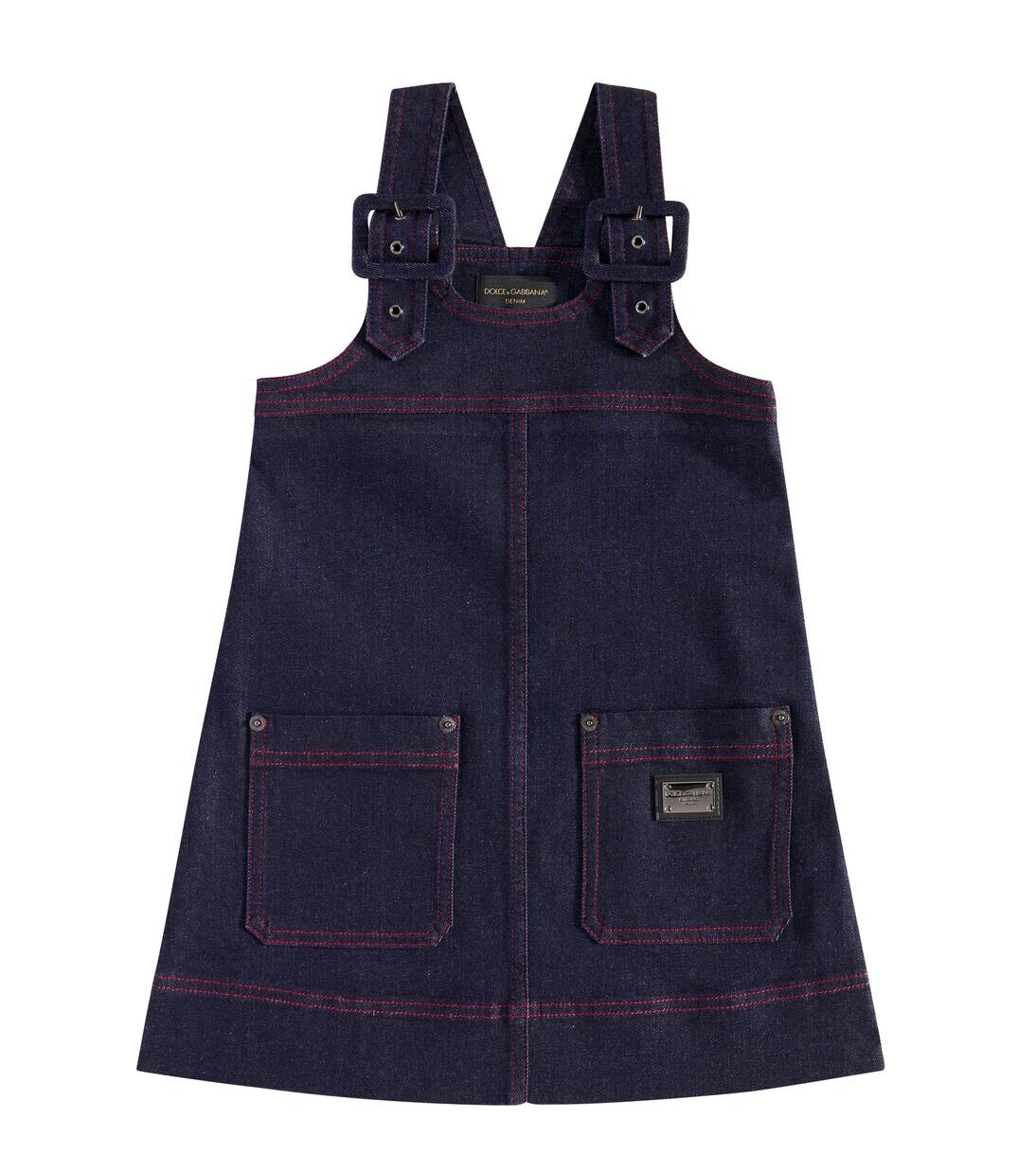 

Платье из денима Dolce&Gabbana Kids, цвет variante abbinata