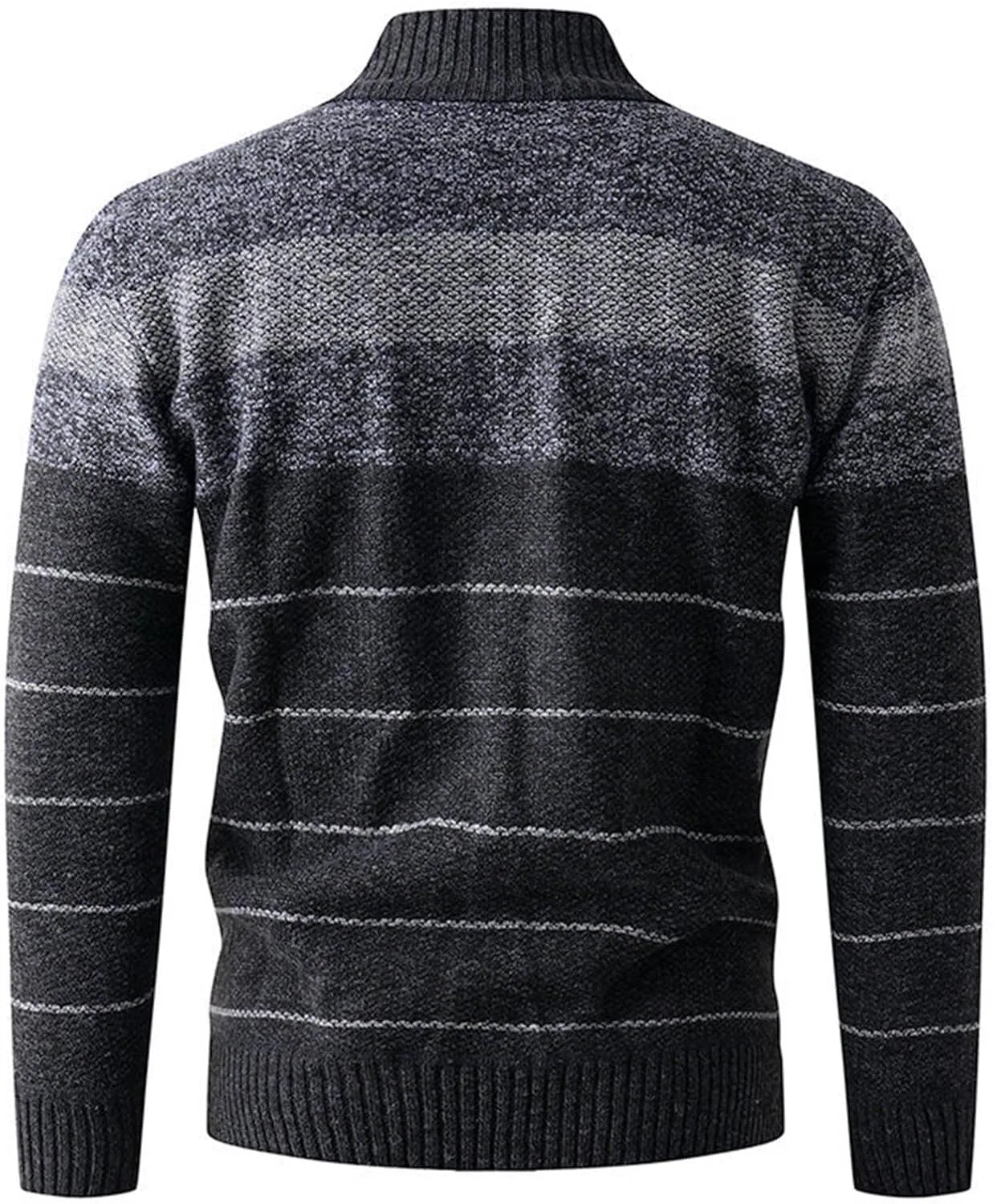 2026 Men's 1/4 Zip Pullover, свитер с воротником-стойкой, современный осенний образ — фото 3