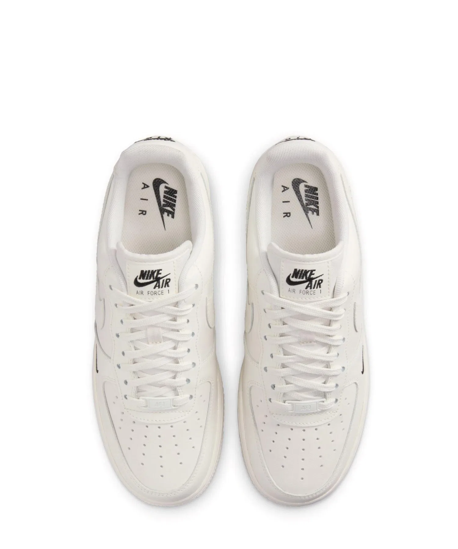 Женские кроссовки NIKE AIR FORCE 1 '07 ESS из натуральной кожи бежевые — фото 2