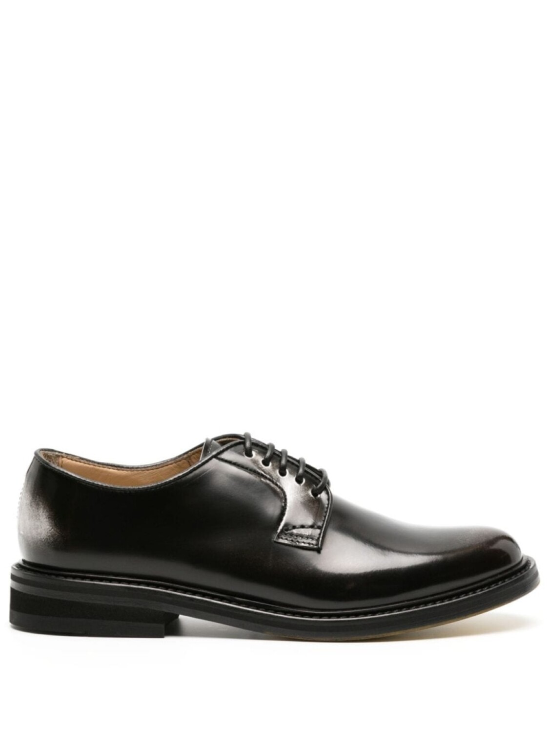 

Doucal's lace-up leather Oxford shoes, черный