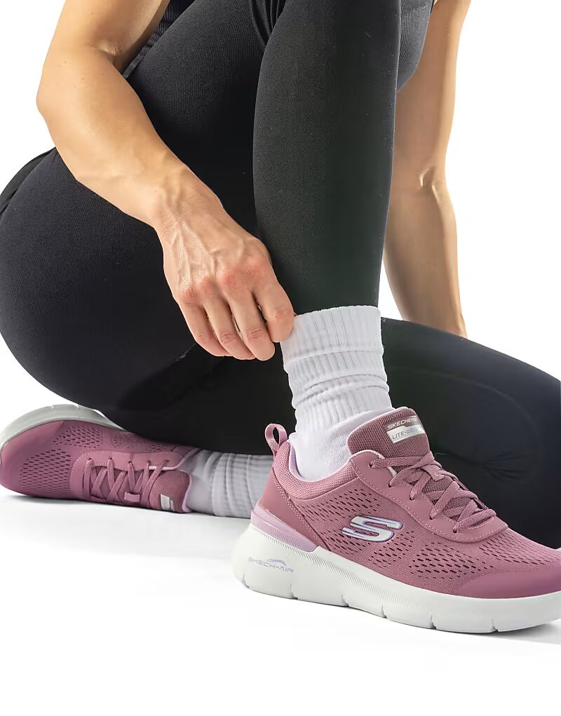 Кроссовки Skechers Skech-air dynamight 2.0 new heights в лиловом цвете