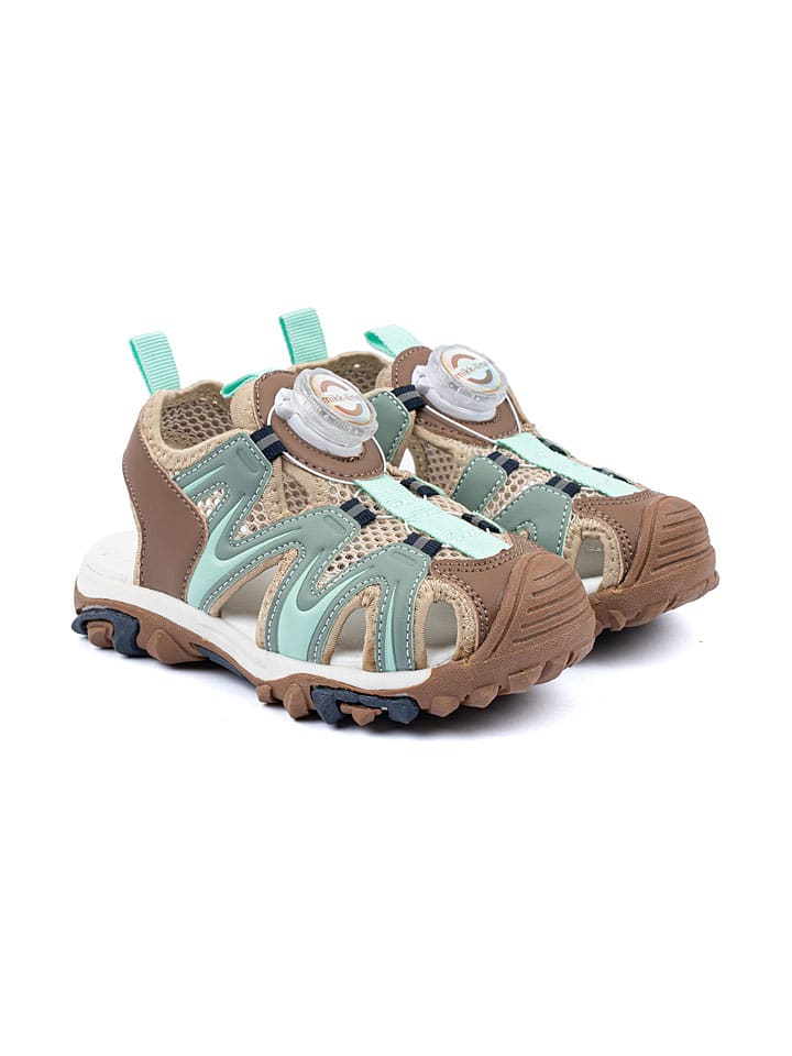 

Полусандалии mikk-line, цвет hellbraun/beige/mint