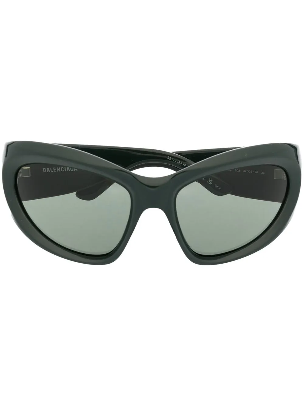 

Солнцезащитные очки в оправе 'кошачий глаз' Balenciaga Eyewear, зеленый