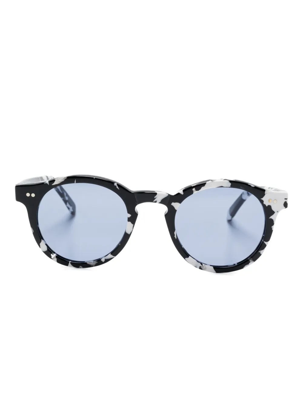 

Солнцезащитные очки круглой формы с мраморным узором Family Affair, черный