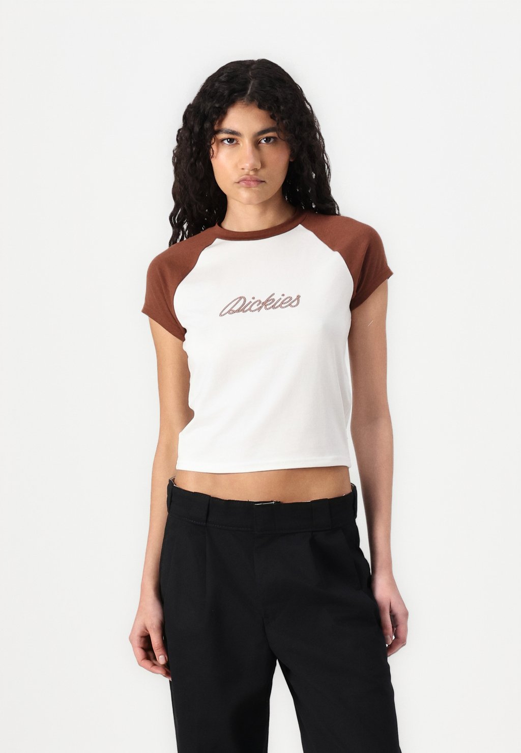 

Футболка с принтом ROPE TEE Dickies, коричневый
