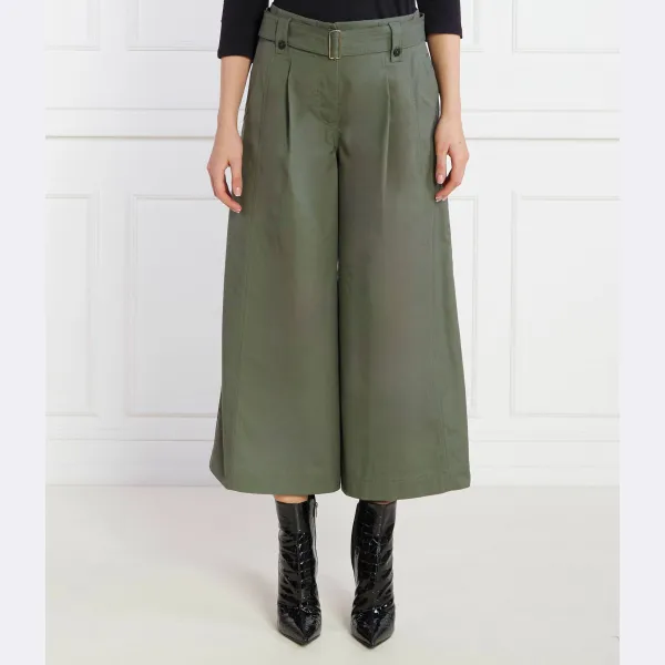 

Расклешенные брюки Max Mara, хаки