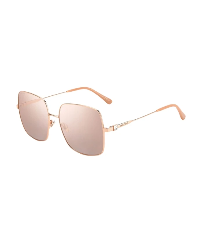 

Металлические солнцезащитные очки для женщин Jimmy Choo, розовый
