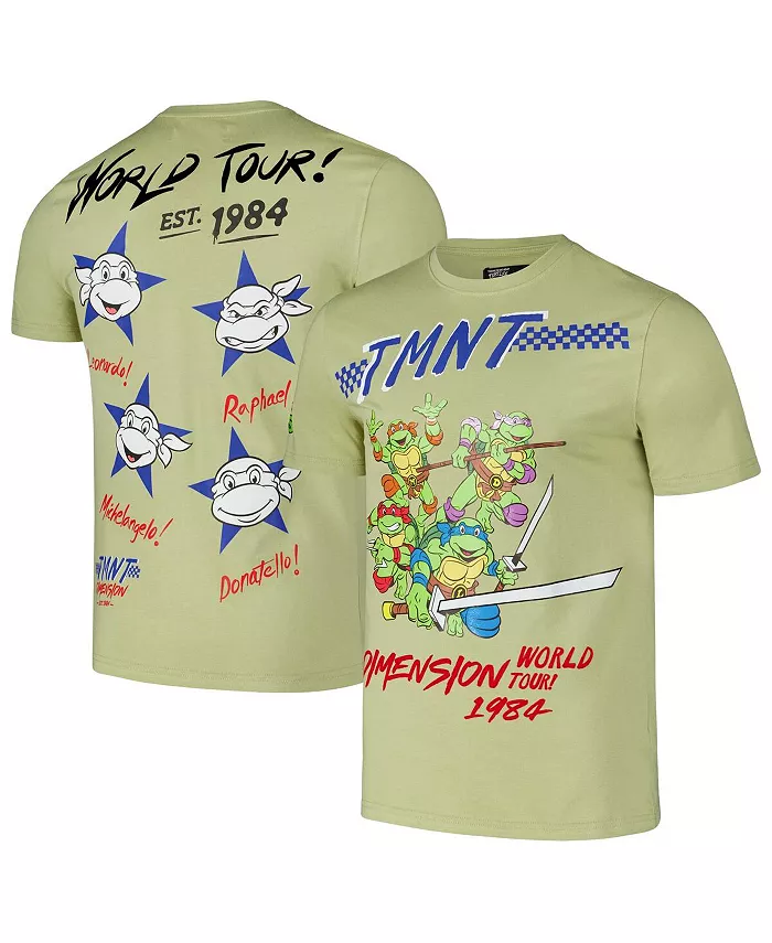 

Мужская футболка Teenage Mutant Ninja Turtles Dimension World Tour 1984 зеленого цвета Freeze Max