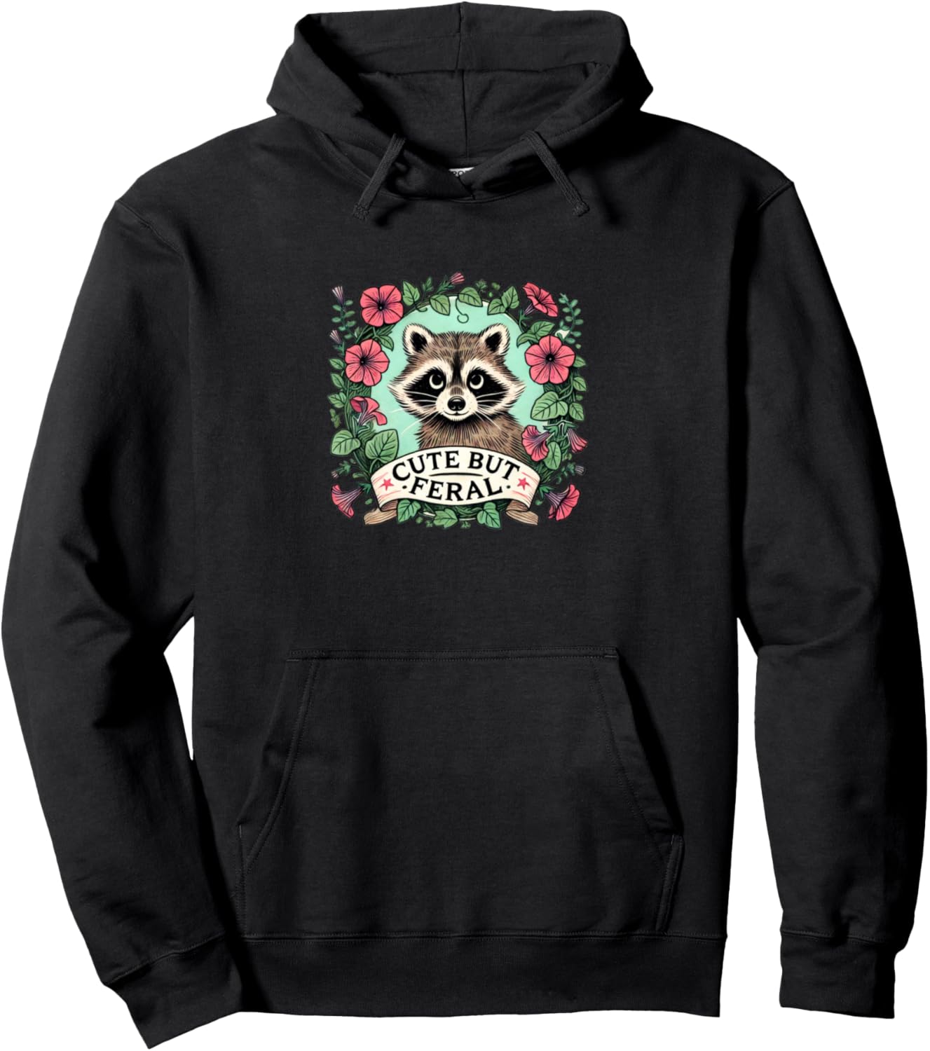 

Милая, но дикая толстовка с изображением енота Raccoon Lovers Bubb, черный