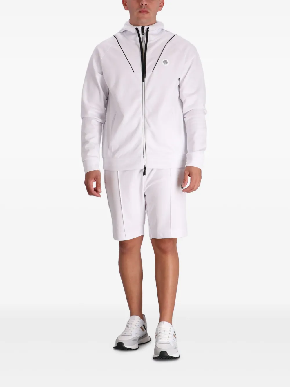 

Шорты с декоративной строчкой Boss, белый