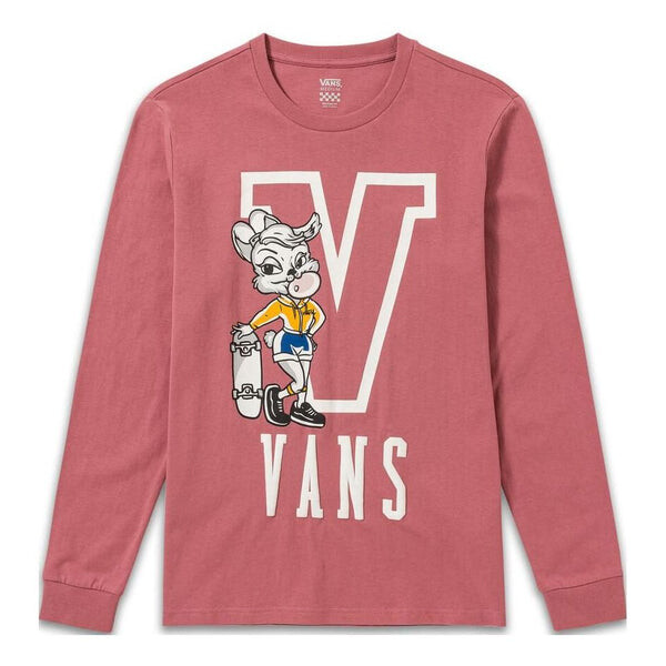 

Футболка gym class long sleeve t-shirt 'rose red' Vans, красный