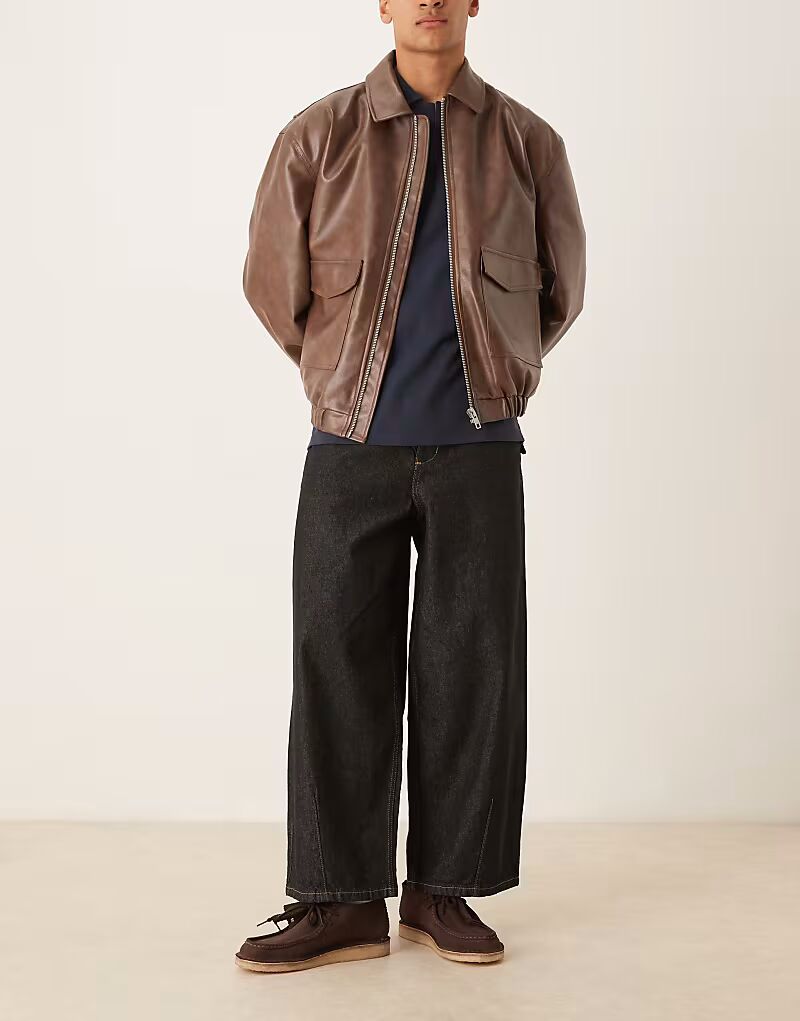 

Джинсы-баллоны ASOS DESIGN, промытые