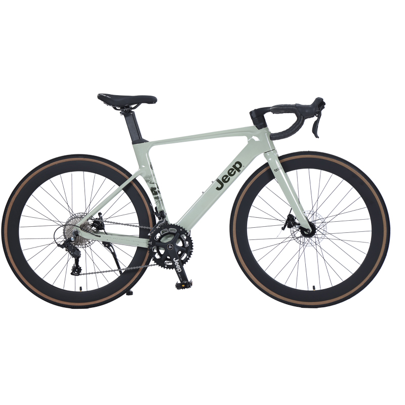 

Шоссейный велосипед Glamor Fantasy с дисковыми тормозами из магниевого сплава для взрослых Jeep, зеленый