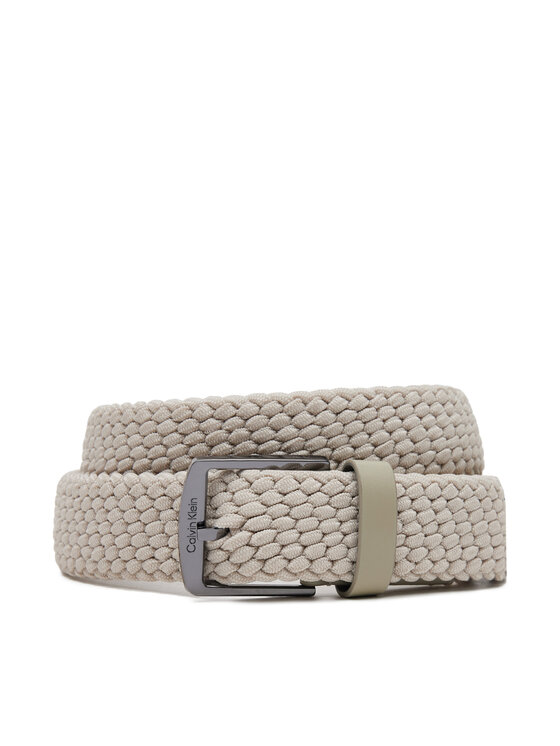 

Ремень мужской Ck Casual Elastic Braided 35Mm K50K512839 Calvin Klein, бежевый