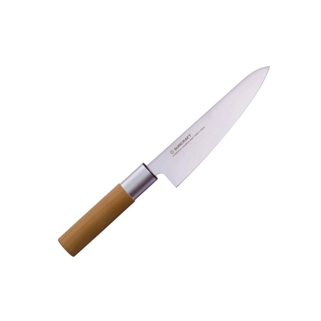 

Suncraft Senzo Японский маленький кухонный нож Santoku 143 мм WA03