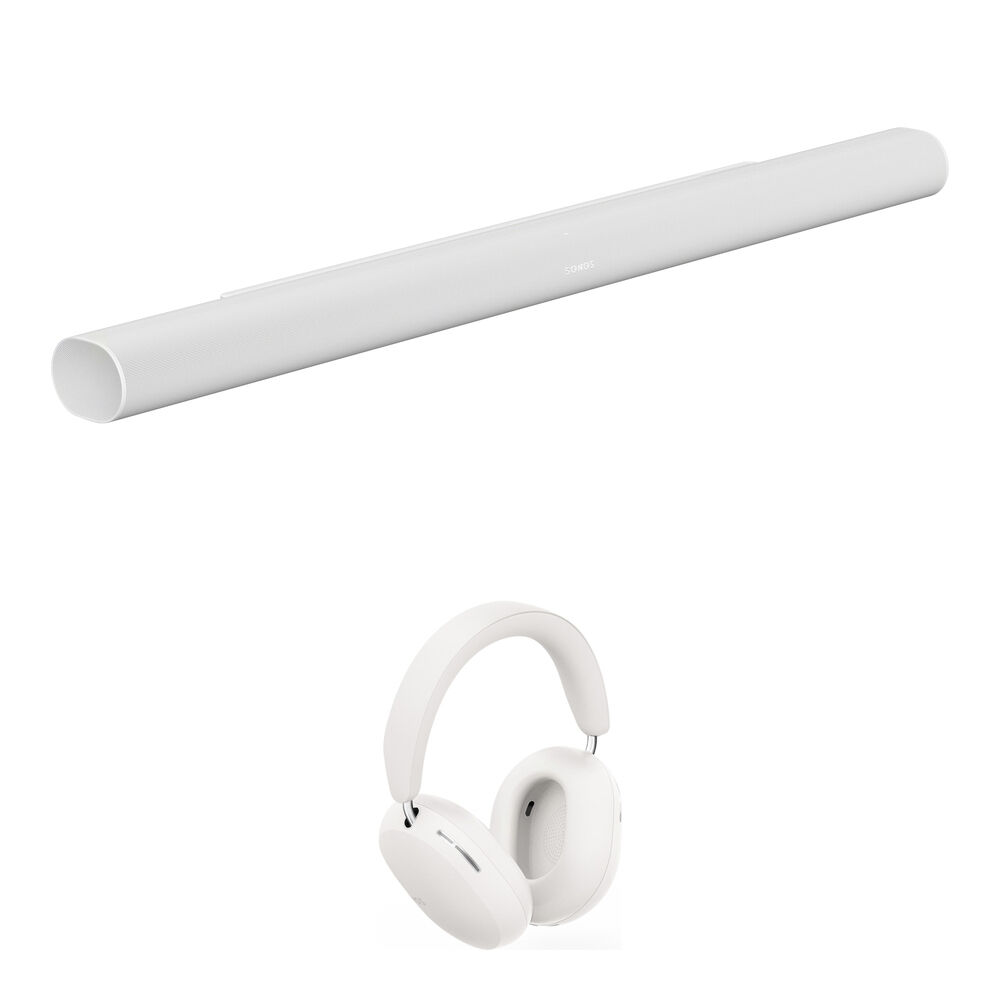 

Наушники беспроводные Sonos Ace, белый + звуковая панель Sonos Arc Ultra, белый
