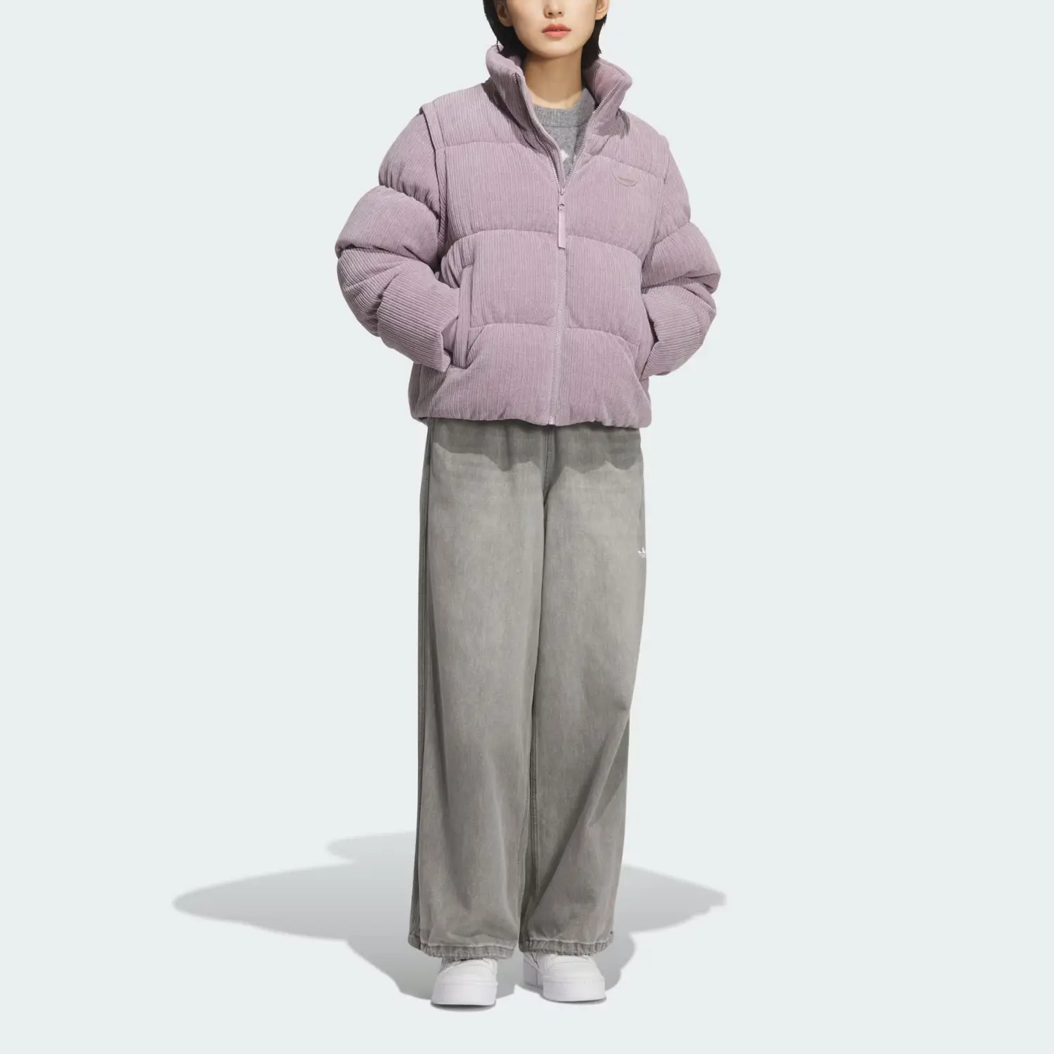 Куртка FW25 LUX JKT DOWN W Adidas Originals, мягкий фиолетовый — фото 4