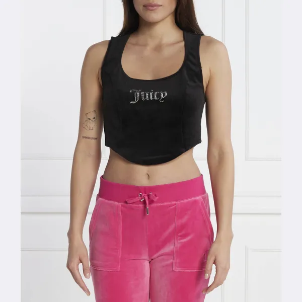 

Корсетный топ Camina стандартного кроя Juicy Couture, черный