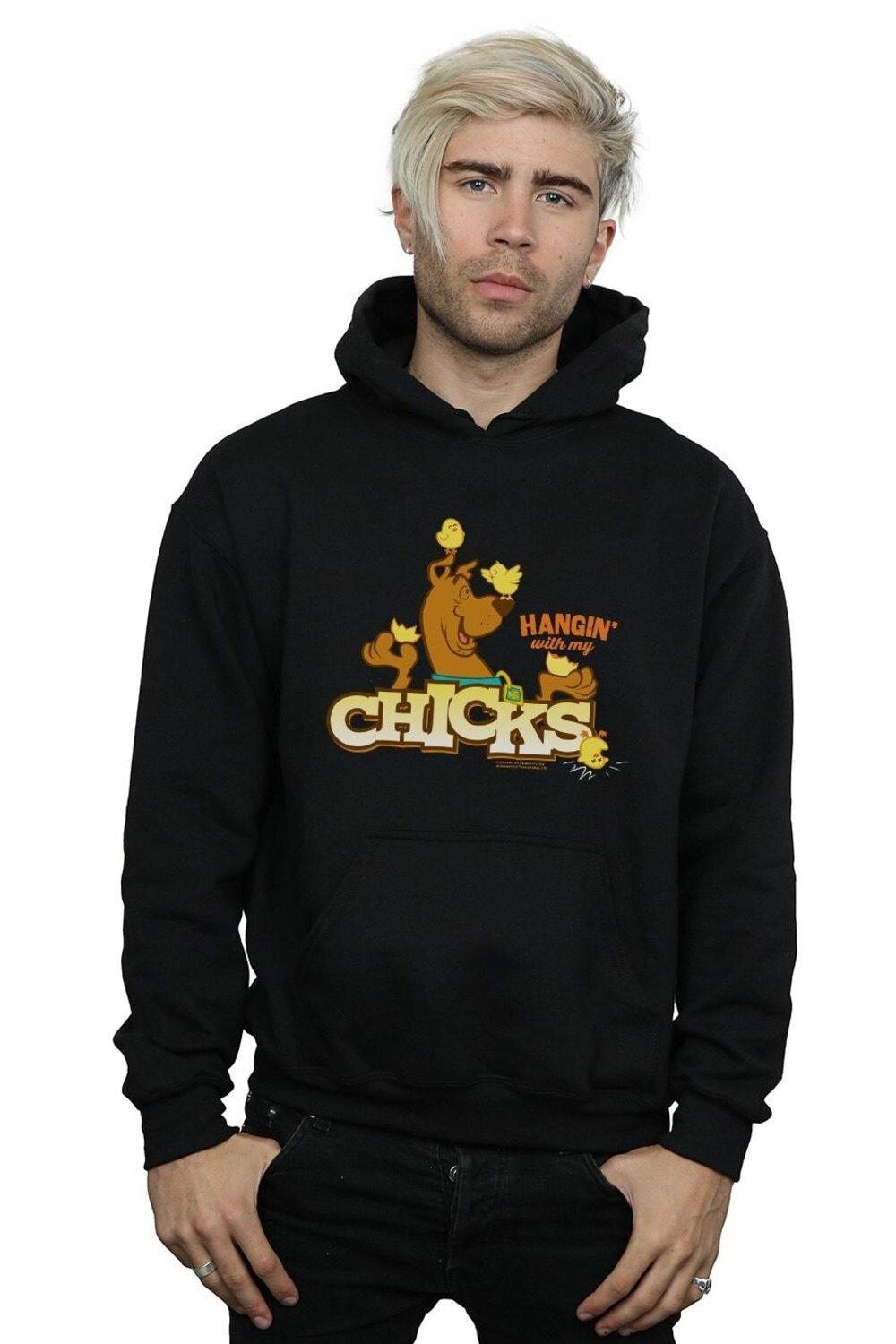 

Толстовка Hangin With My Chicks Scooby Doo, черный