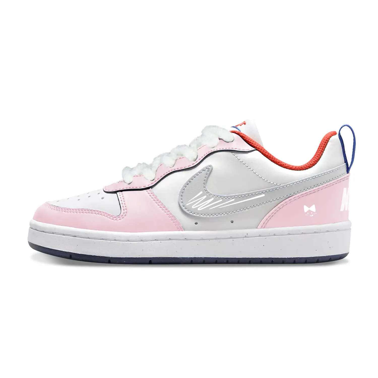 

Кроссовки для скейтбординга Court Borough This Moment Heartbeat Low Top для детей и подростков Nike, розовый
