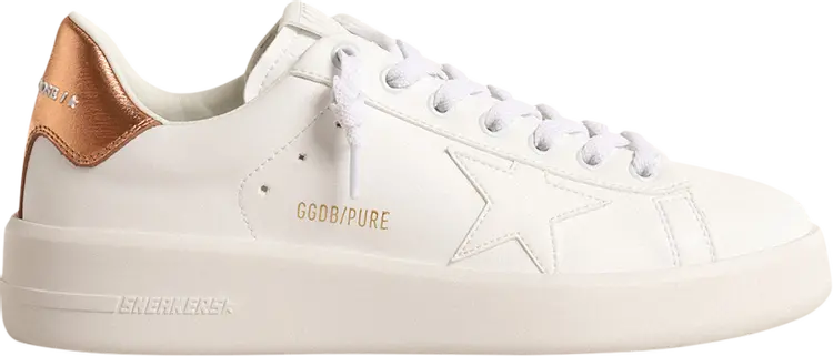 Кроссовки Golden Goose Wmns Purestar 'White Bronze Metallic', белый