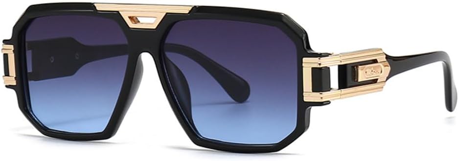 

Модные мужские солнцезащитные очки, женские винтажные роскошные очки большого размера, мужские солнцезащитные очки с защитой от УФ-излучения UV400 TYUVIVO, C2blackblue