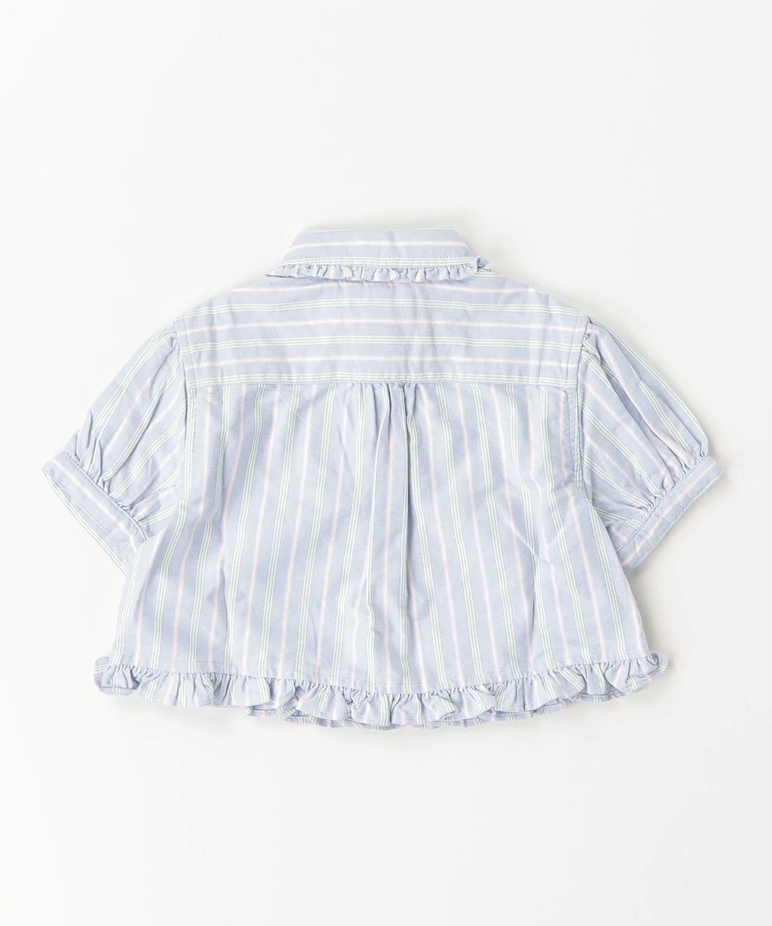 Детская хлопковая рубашка в полоску POLO RALPH LAUREN CHILDRENSWEAR с вышивкой, мультиколор — фото 4