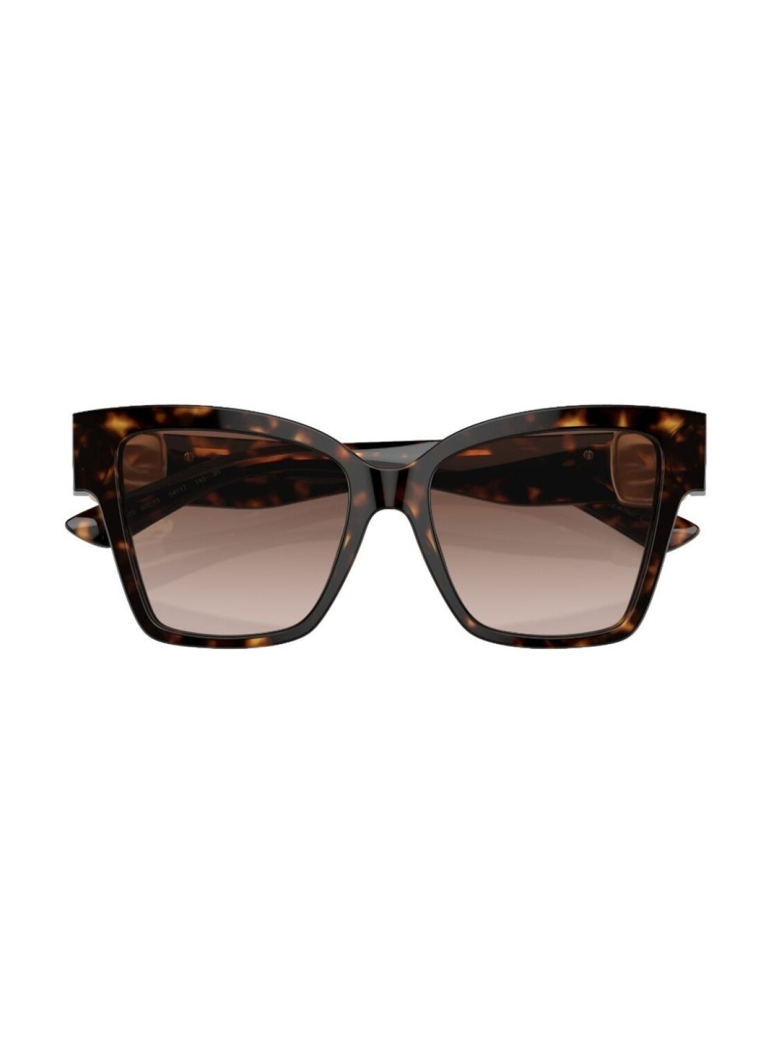 Dolce & Gabbana Eyewear солнцезащитные очки Precious в квадратной оправе, коричневый — фото 3