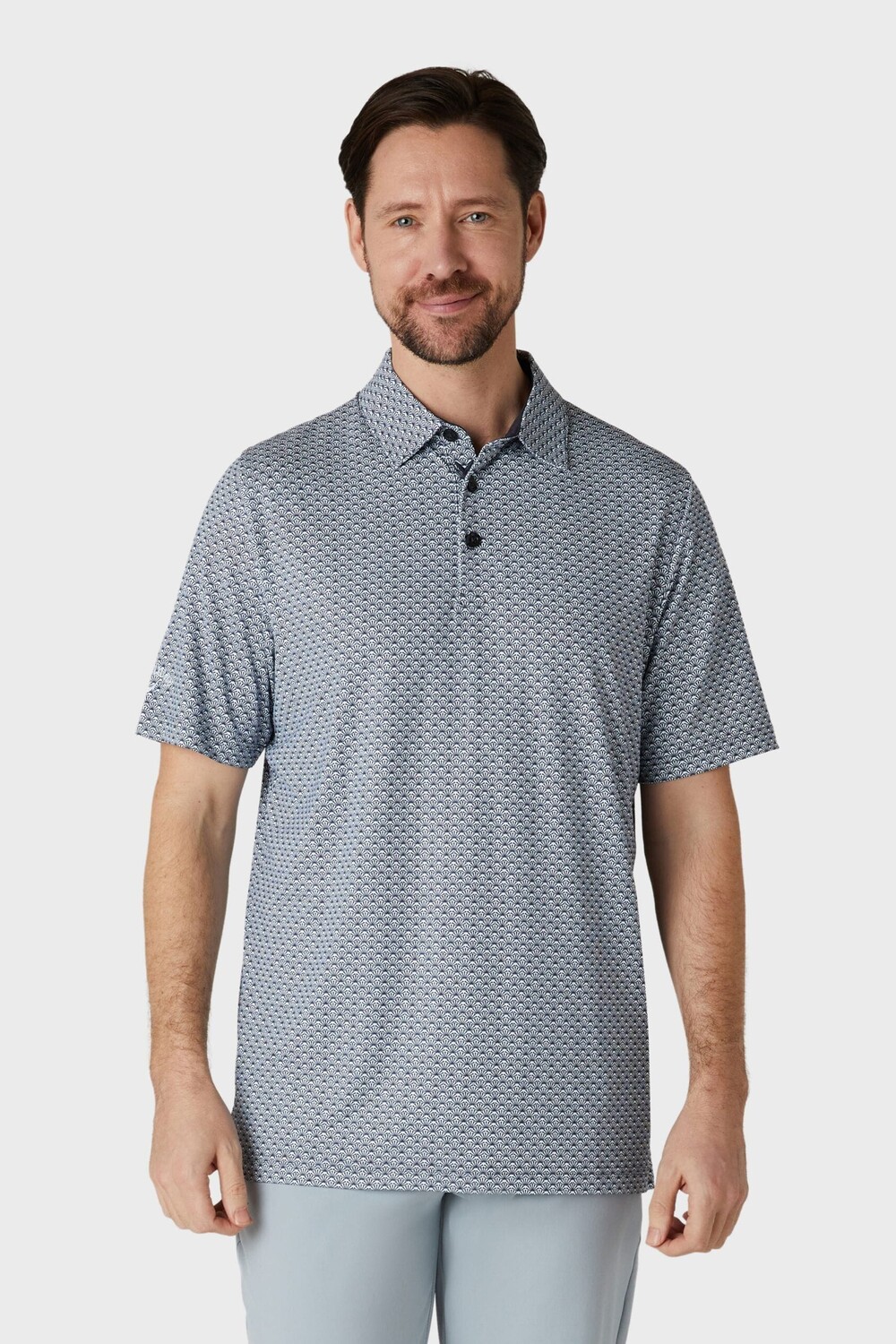 

Сплошной принт рубашка поло Callaway Apparel, черный