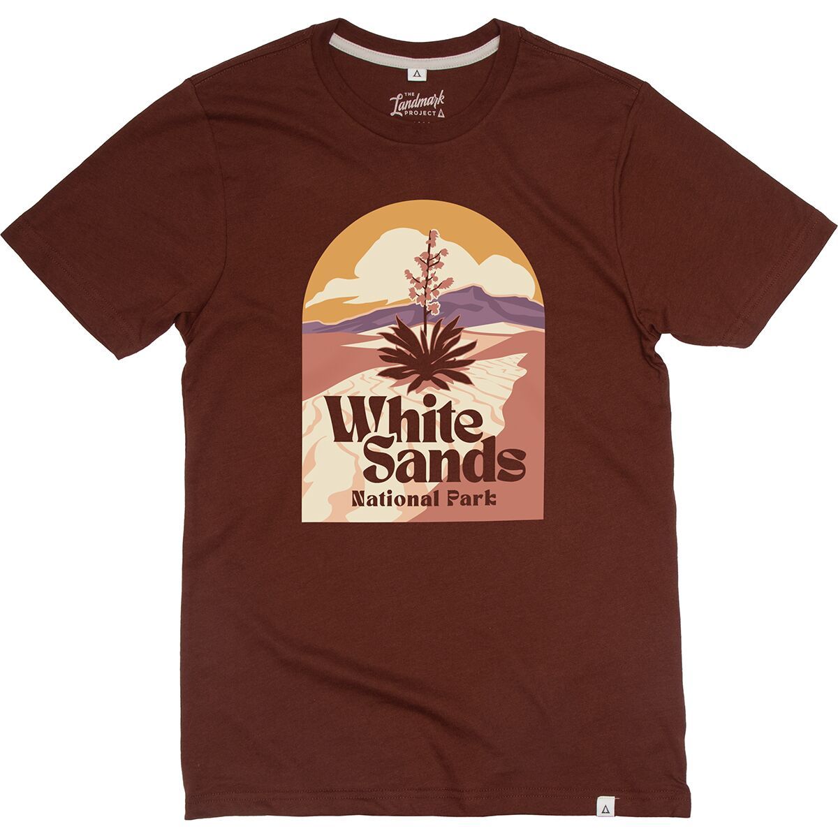 

Футболка с коротким рукавом White sands national park Landmark Project, цвет redwood