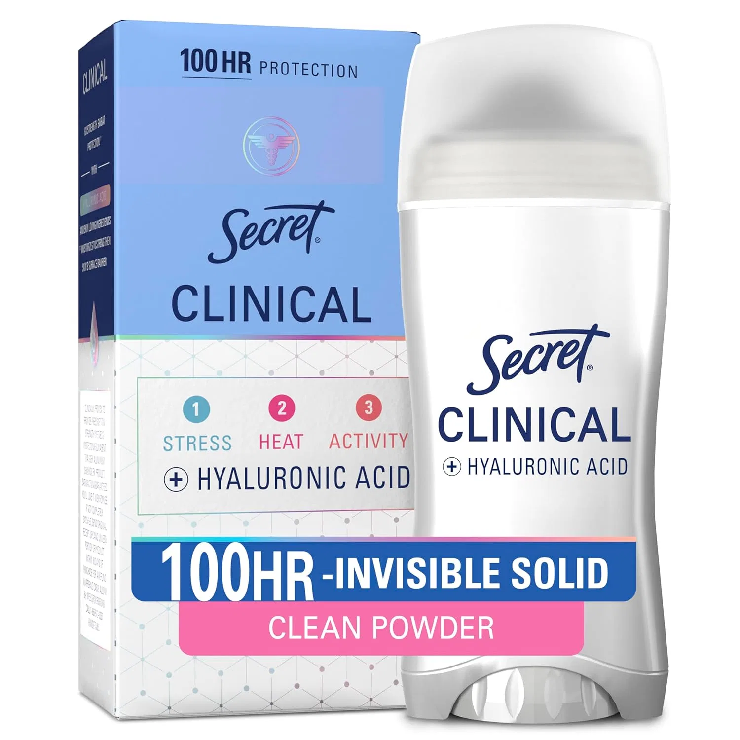 Женский антиперспирант-дезодорант «Clinical Strength Invisible Solid Powder Protection» от Secret, 75 мл Secret