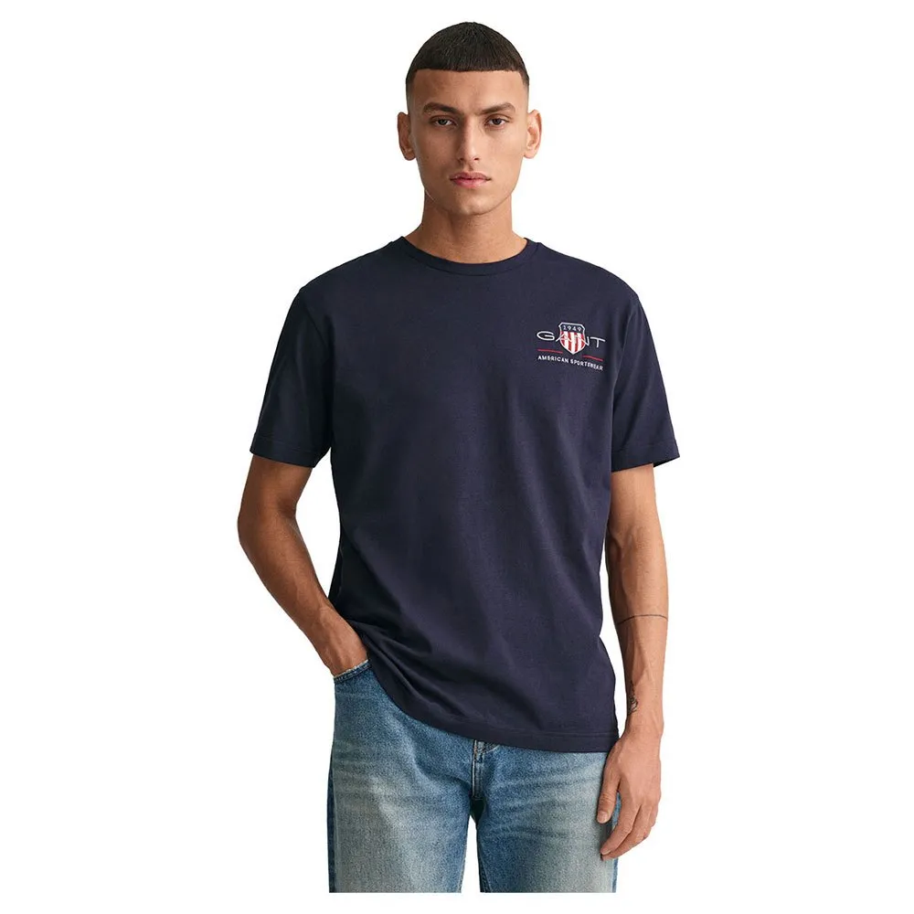 

Футболка с коротким рукавом Gant Reg Archive Shield Emb, синий