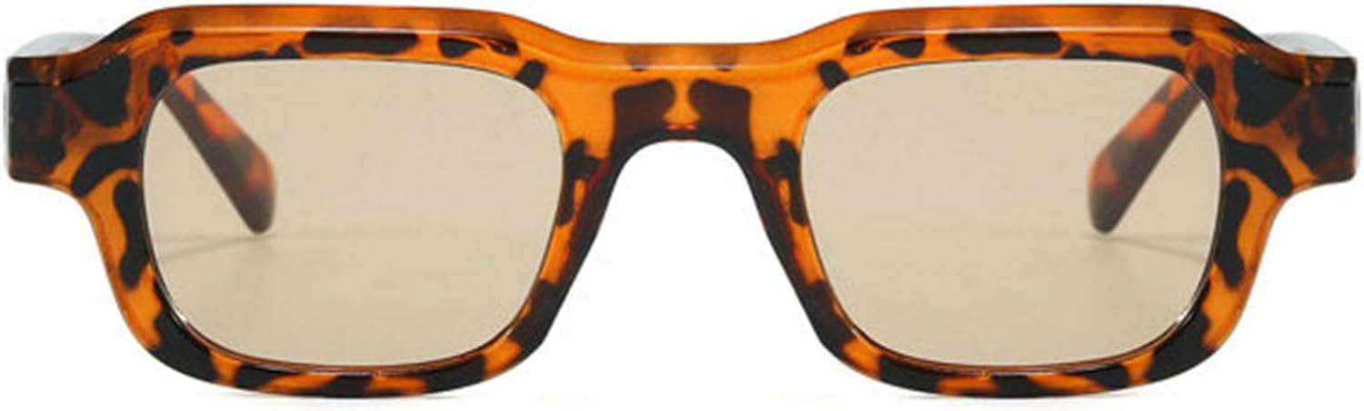 

Willochra Популярные модные квадратные зеленые солнцезащитные очки для женщин, ретро, ​​конфетные цвета, мужские панк-очки, прямоугольные солнцезащитные очки, трендовые солнцезащитные очки, Leopard Brown