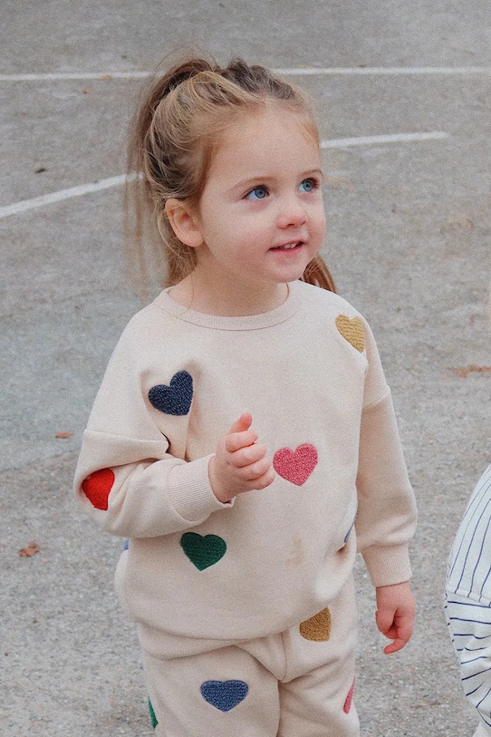 

Детская толстовка LOU TERRY SWHEAT SHIRT OCS Konges Sløjd, бежевый