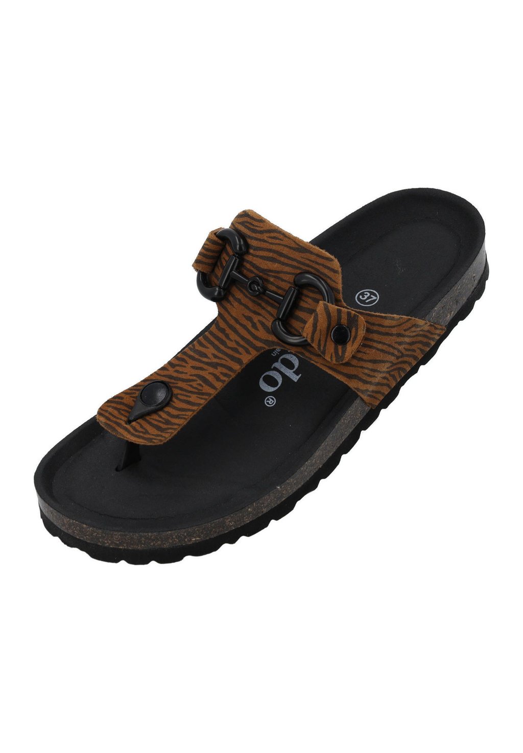 Сандалии с Т-образной застежкой KOS ZEBRA - Pool shoes Palado, коричневый — фото 2