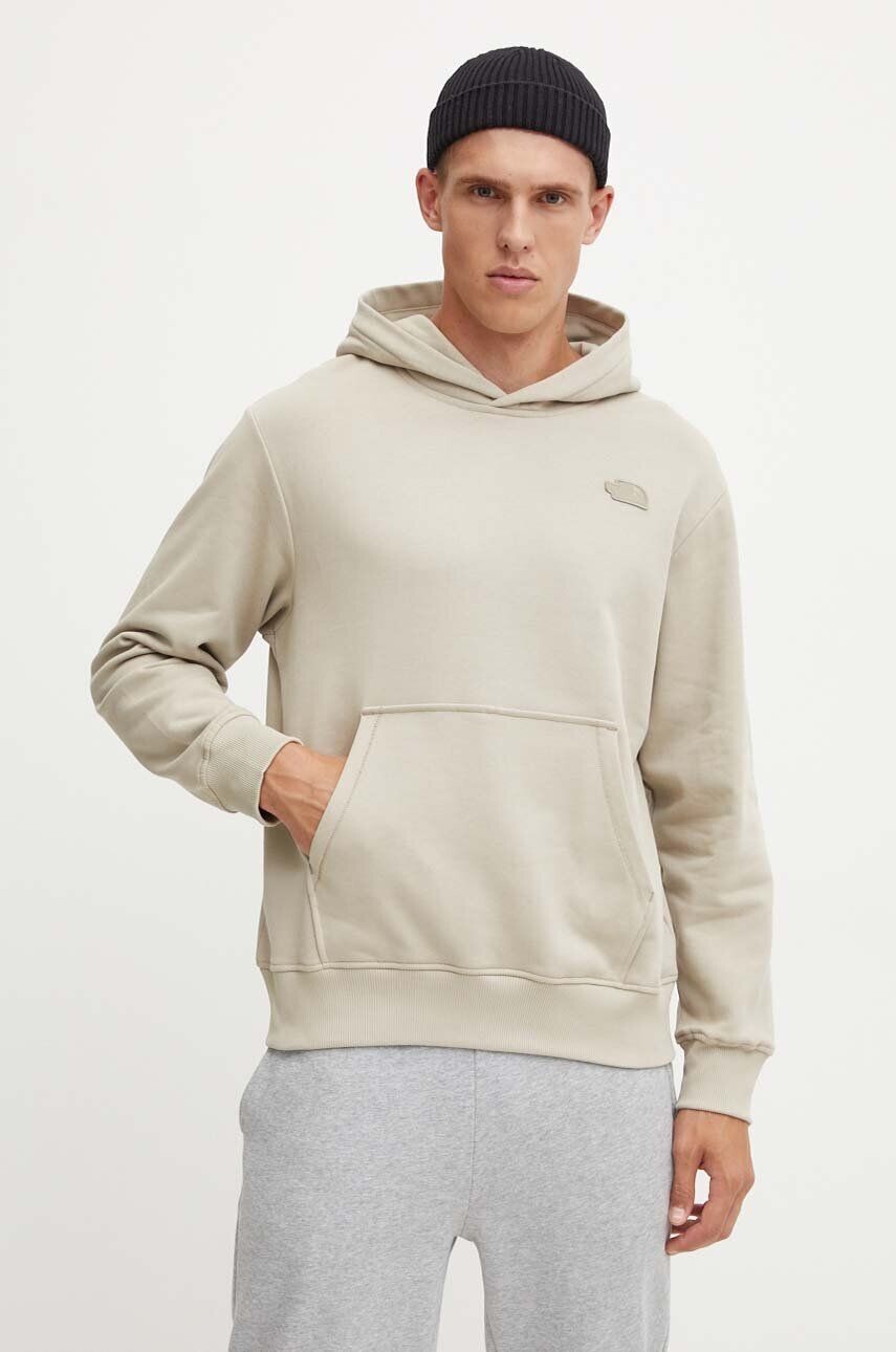 

Хлопковая толстовка The North Face Natural Dye Hoodie, бежевый