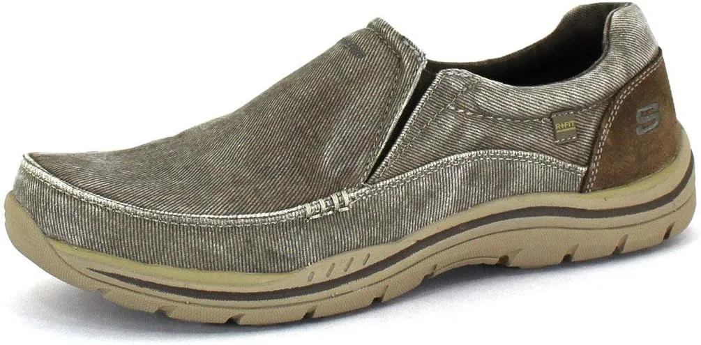 Мужские мокасины Skechers Expected без шнурков, Khaki